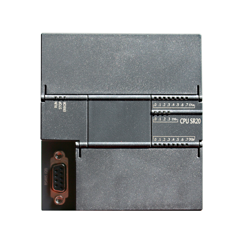 PLC SR20, სტანდარტული PLC მოდული, რელეის გამომავალი, 220 V AC ან 110 DC ძალის მომწიფე, 12 შეყვანა 8 გამომავალი