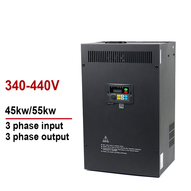 Değişken Frekans Sürücüsü VFD Inverter & Dönüştürücü 380V 45kW 55kW Giriş 3 Fazlar Çıkış 3 aşaması